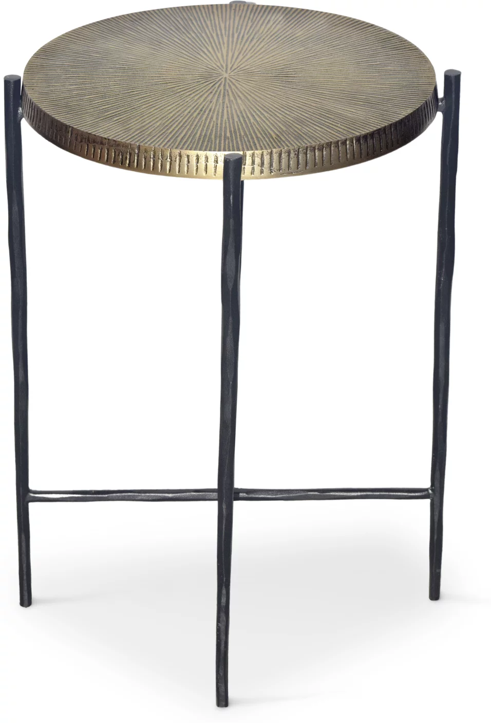 Стіл журнальний , Brass antique top black base