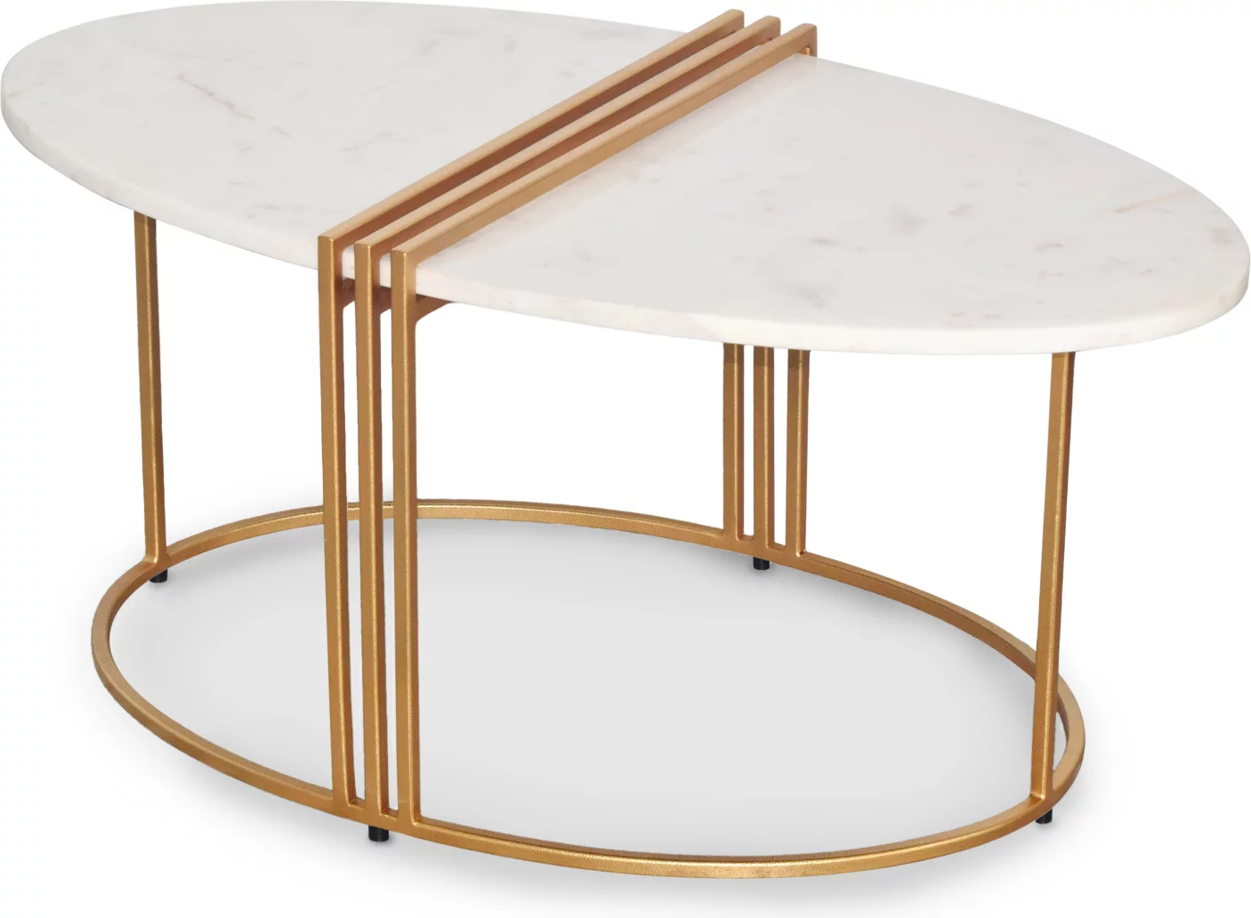 Стіл кавовий , Banswara white marble champagne base