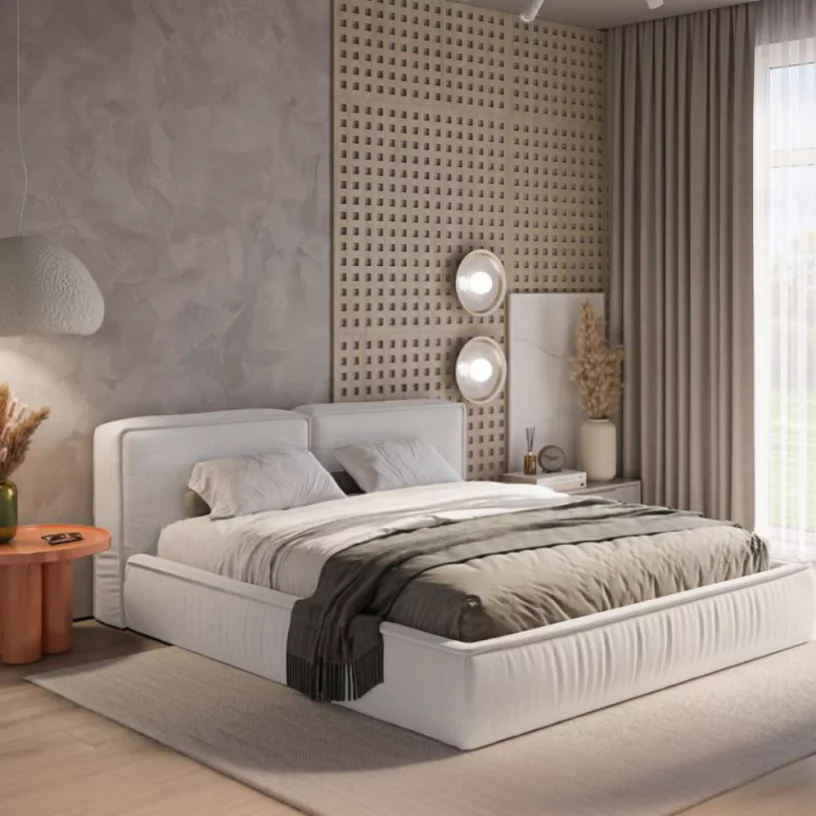 Ліжко 200*200 з підйомним механізмом, Pearl velvet