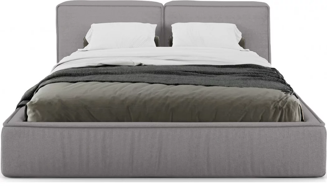 Ліжко 200*200 з підйомним механізмом, Pewter chenille boucle