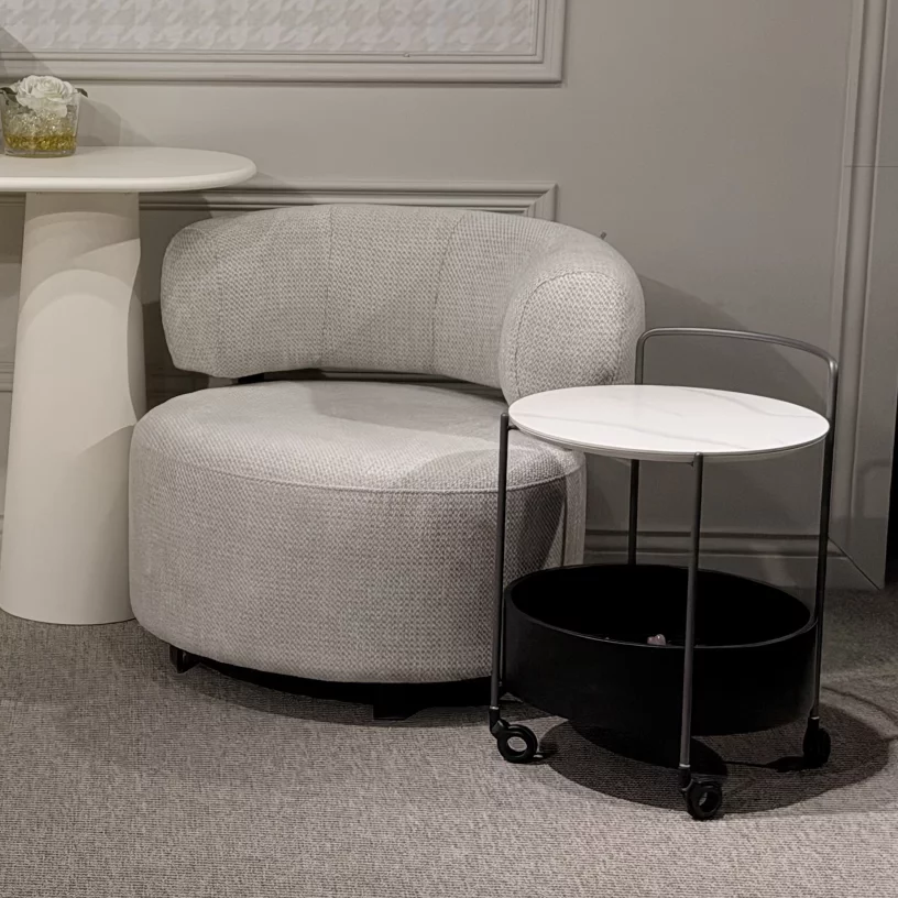 Столик сервірувальний , Lilac ice top black base