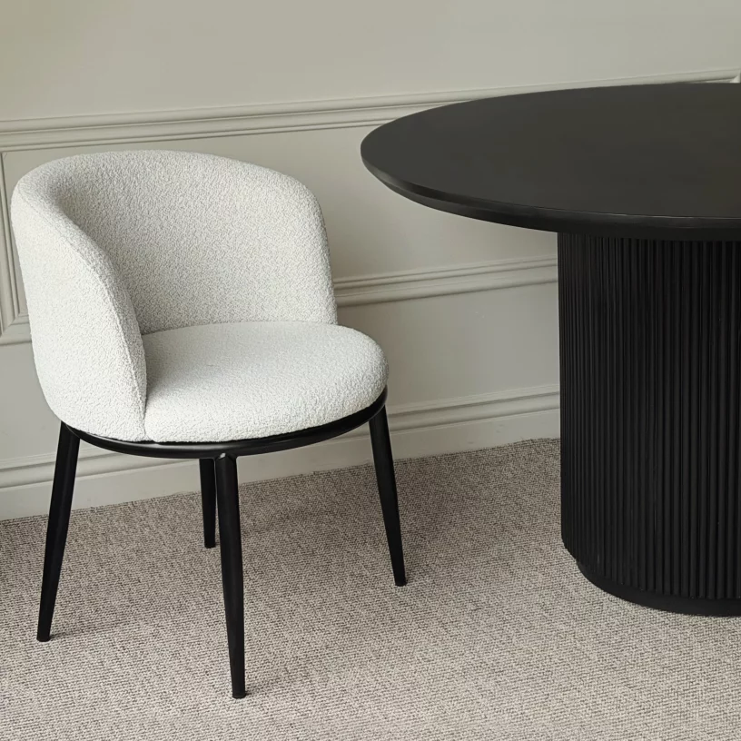 Стілець обідній , Swan feather black feet