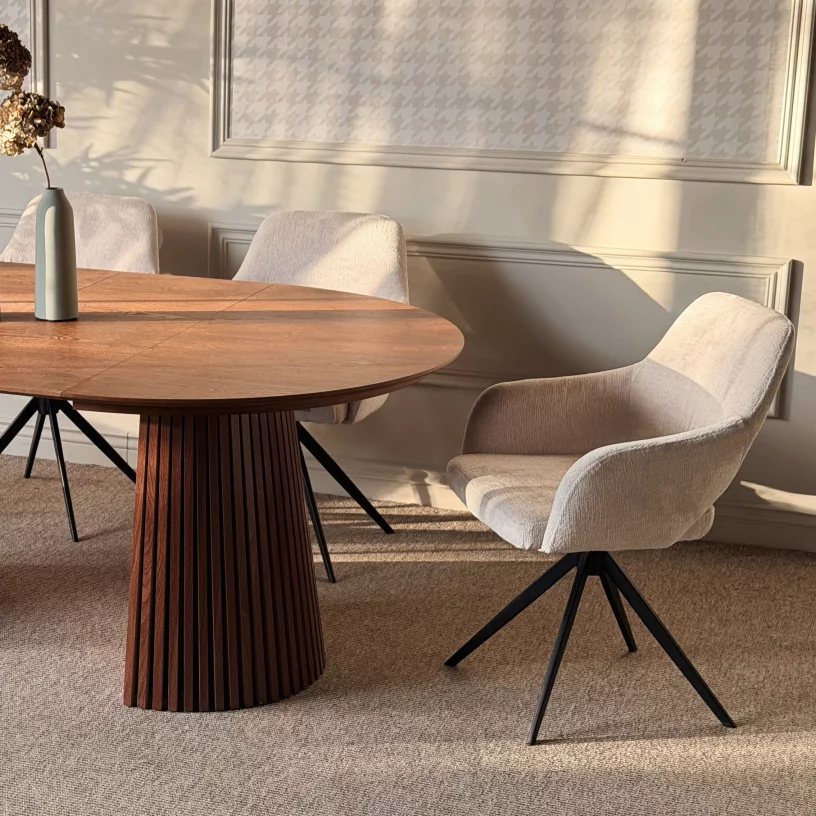 Cтілець обідній з підлокітниками поворотний 360°, Silver breeze charm