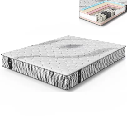 Матрац ортопедичний 140*200 з пружинним блоком, Pied-de-poule