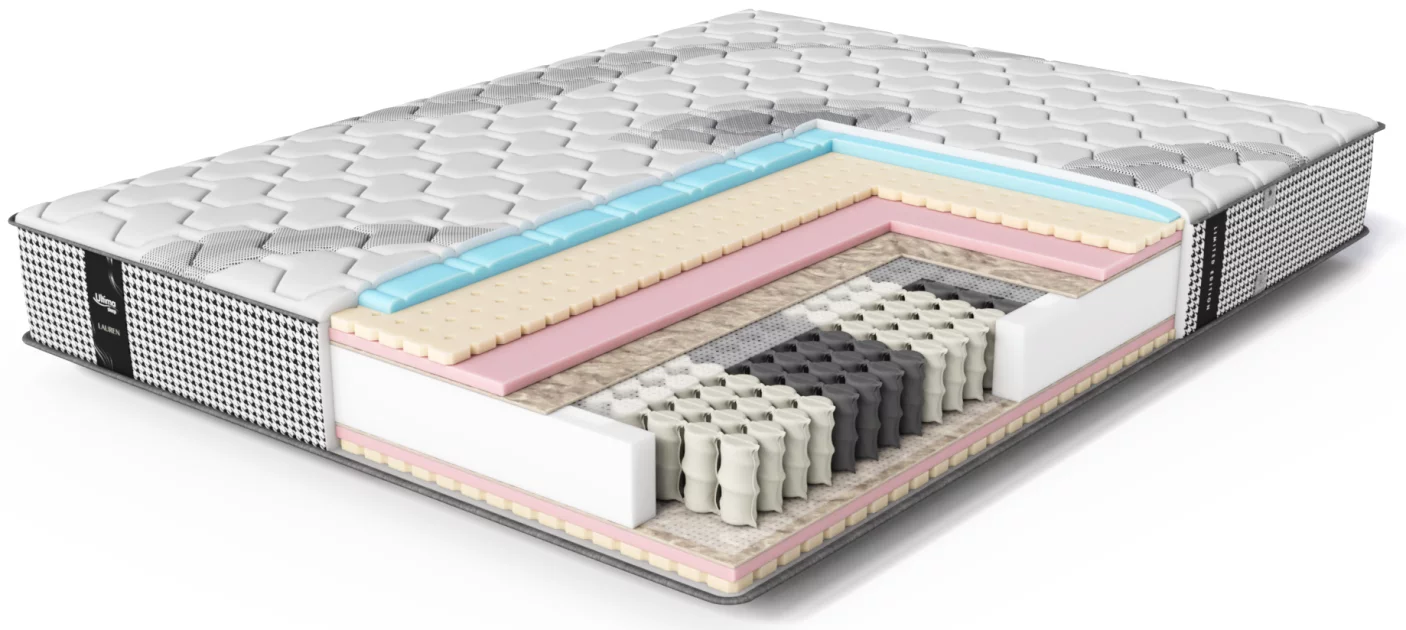 Матрац ортопедичний 160*200 з пружинним блоком, Pied-de-poule