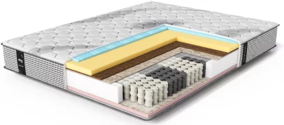 Матрац ортопедичний 180*200 з пружинним блоком, Pied-de-poule