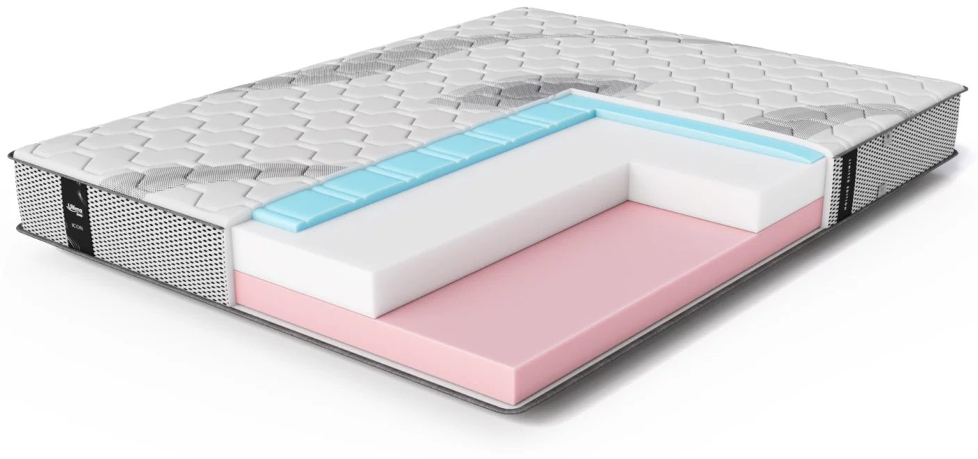 Матрац ортопедичний 200*200 безпружинний, 3d air side performance