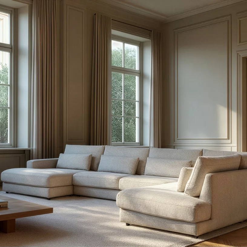 Диван кутовий 5-місний п-образний правий, Savanna beige