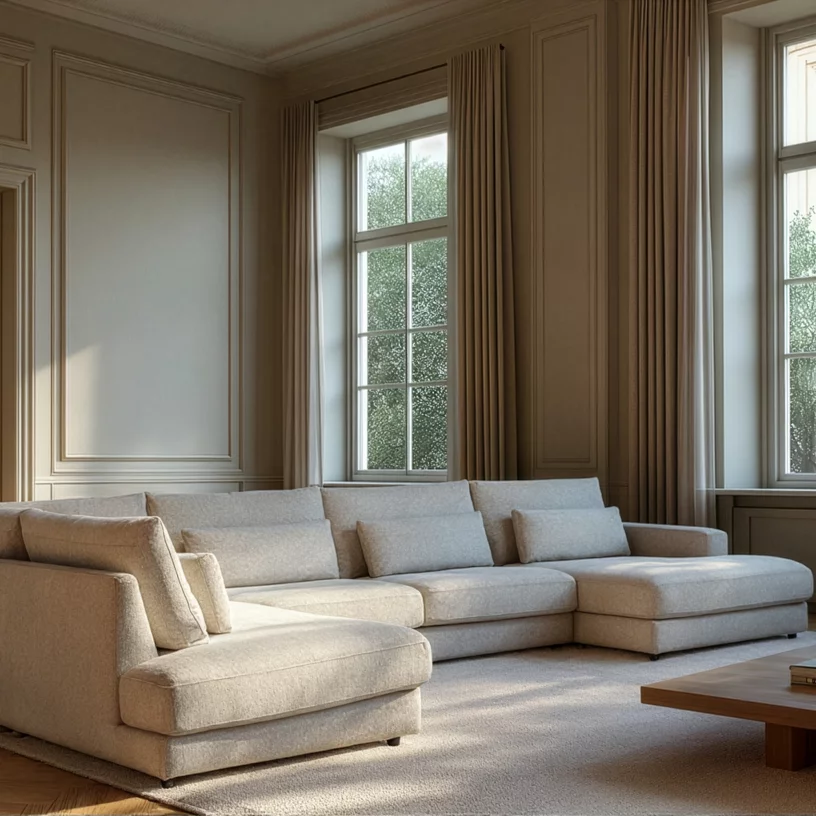 Диван кутовий 5-місний п-образний лівий, Savanna beige