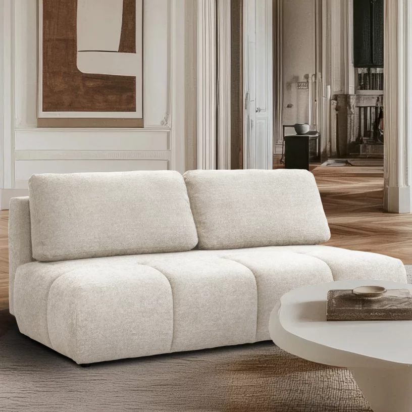 Диван-ліжко 3-місний розкладний, Rose sand