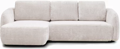 Диван кутовий 4-місний розкладний з лівим шезлонгом, Savanna beige