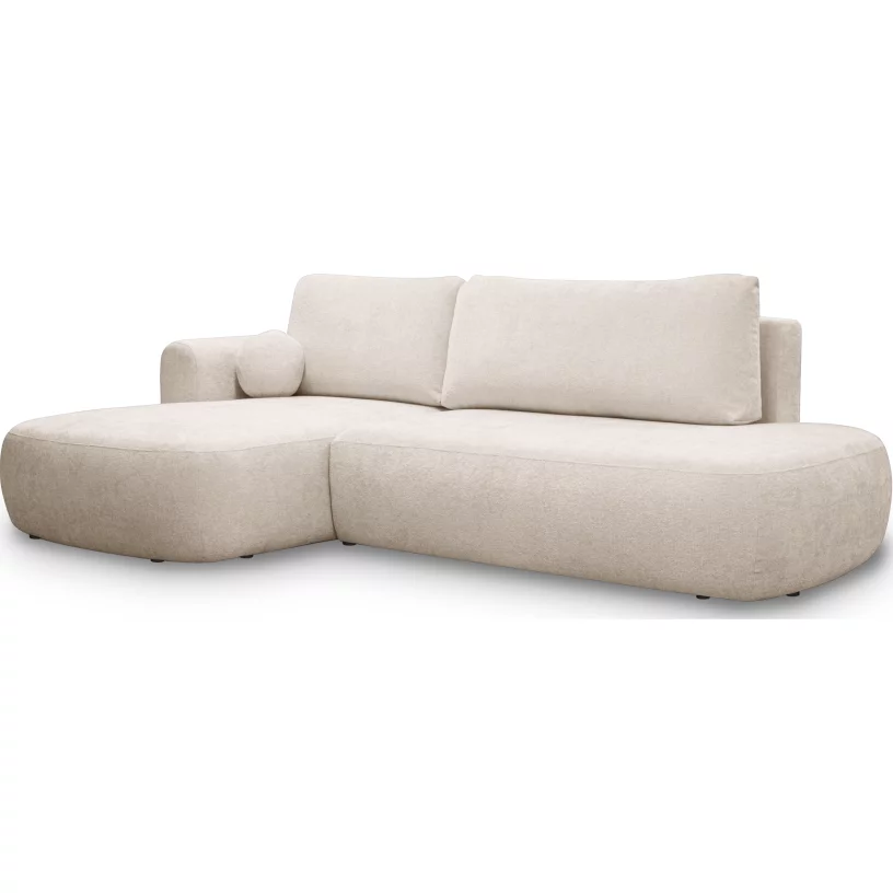 Диван кутовий 4-місний розкладний з лівим шезлонгом, Gentle cloud