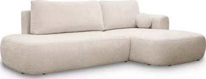 Диван кутовий 4-місний розкладний з правим шезлонгом, Gentle cloud