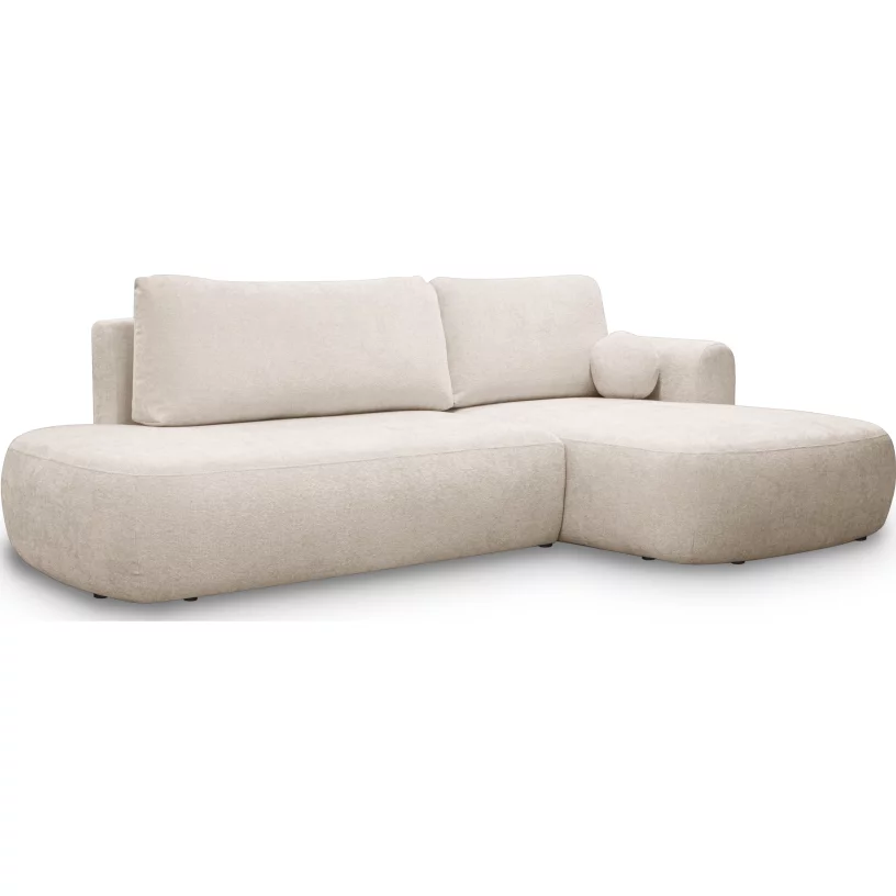 Диван кутовий 4-місний розкладний з правим шезлонгом, Gentle cloud