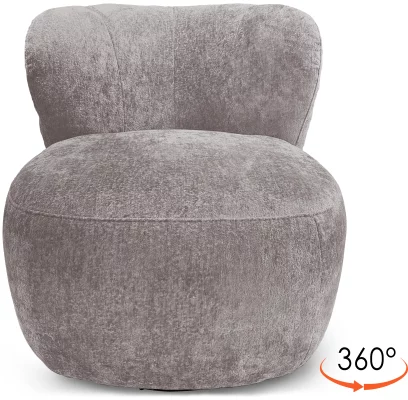 Крісло поворотне 360°, Silk fabric
