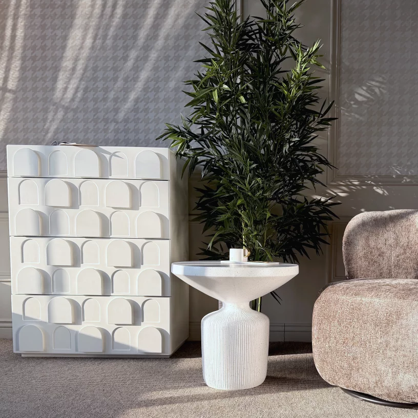 Комод високий , Silk white