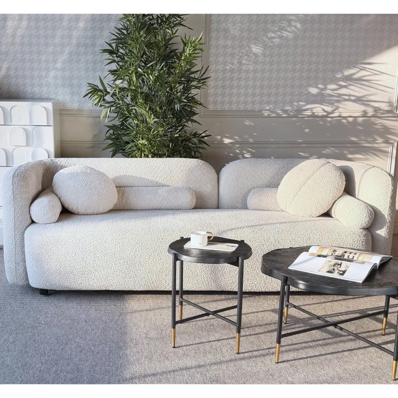 Диван 3-місний, Caramel bloom black feet