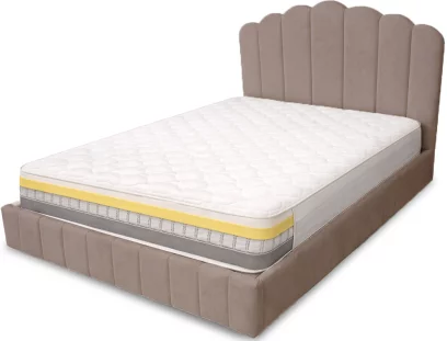 Комплект ліжко та італійській матрас 180*200 з підйомним механізмом, Ashen rose velvet