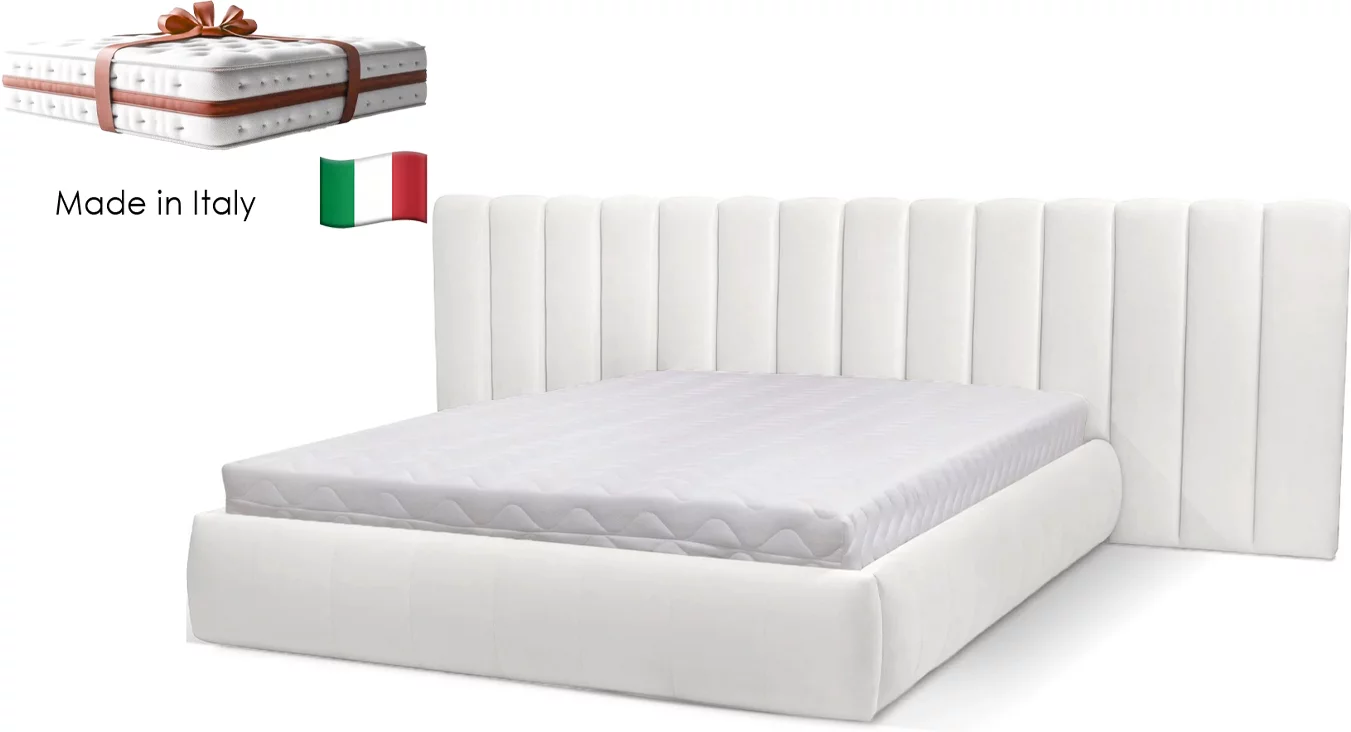 Комплект ліжко та італійській матрас 160*200 з підйомним механізмом, Swan feather