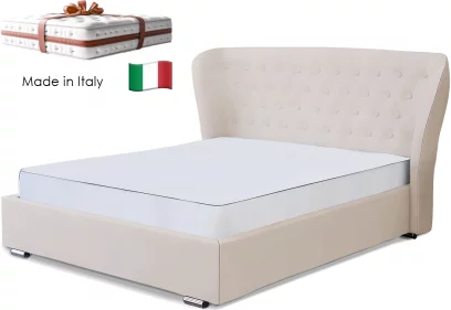 Комплект ліжко та італійській матрас 160*200 з підйомним механізмом, Greek marble velvet