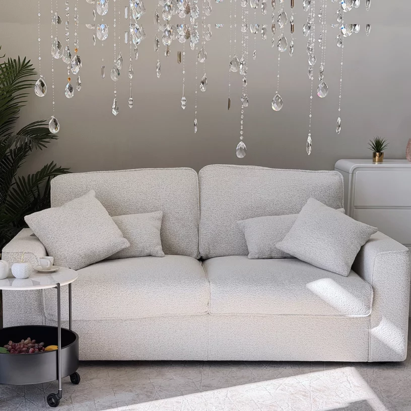 Диван-ліжко з ефектом пам'яті 3-місний розкладний, Swan feather