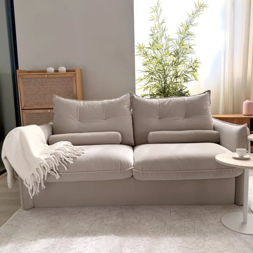 Диван-ліжко з ефектом пам'яті 3-місний розкладний, Greek marble velvet