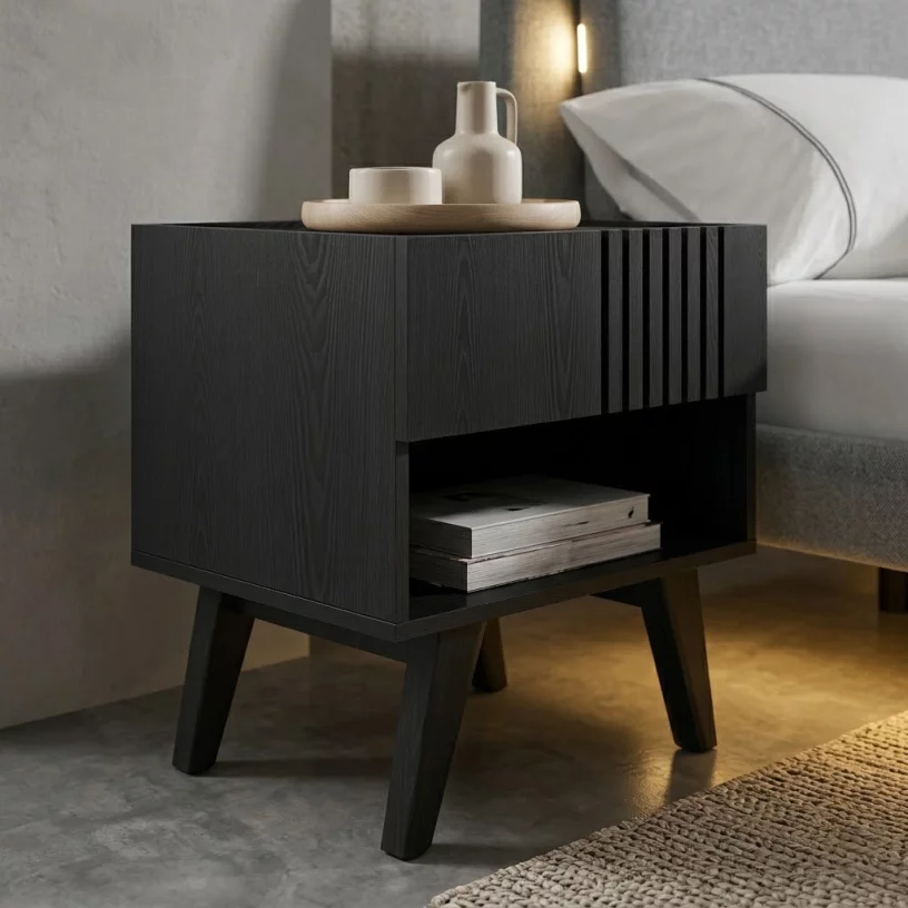 Тумбочка приліжкова , Black diamond wood