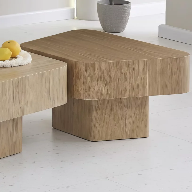 Стіл кавовий 70 cm, Oak nature top and base