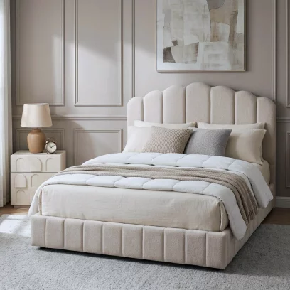 Ліжко 160*200 з підйомним механізмом, Cream silk