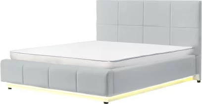 Ліжко 180*200 з підйомним механізмом  led-light, Silver breeze charm