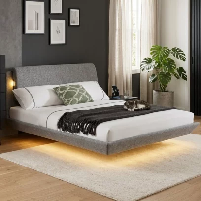 Ліжко 180*200  led-light, Northern chill cashmere