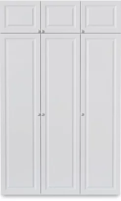 Шафа розпашна 3-дверна з антресолью 150*53*243 см, White