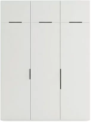 Шафа розпашна 3-дверна з антресолью 150*53*243 см, White
