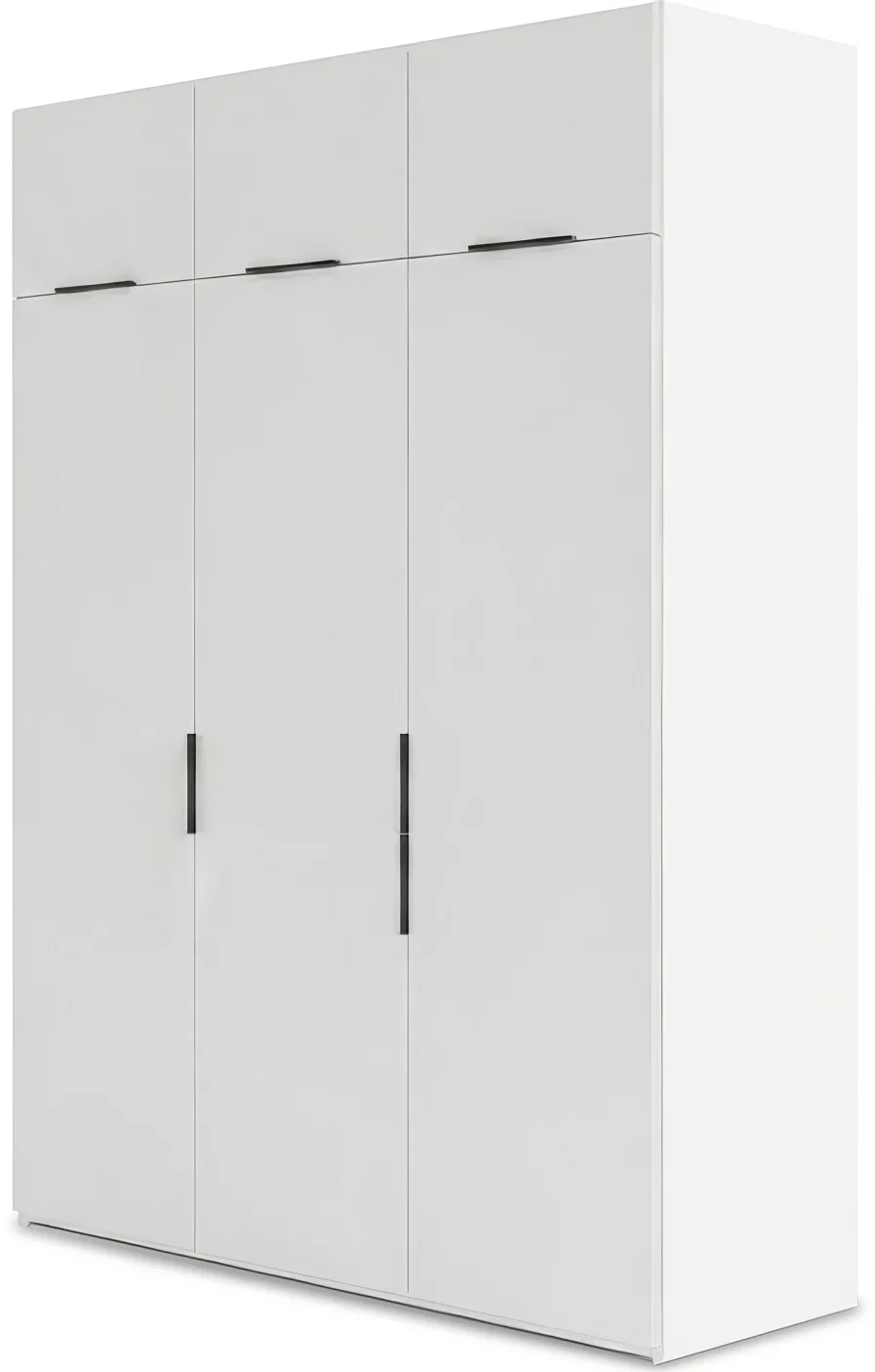 Шафа розпашна 3-дверна з антресолью 150*53*243 см, White