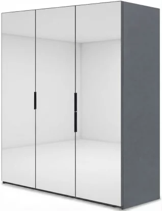 Шафа розпашна 3-дверна 150*53*203 см, Mirror anthracite