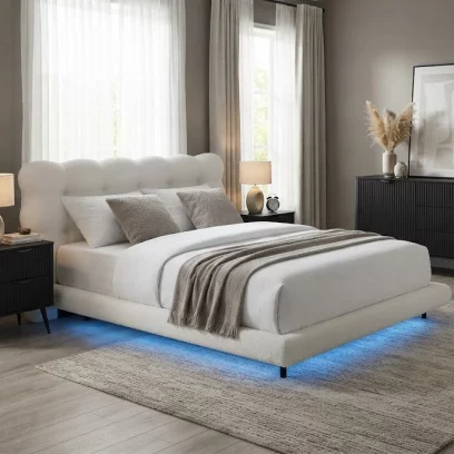Ліжко 180*200  led-light, Swan feather