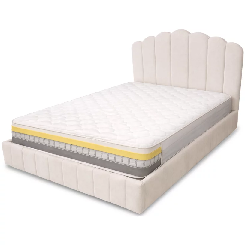 Ліжко 160*200 з підйомним механізмом, Cream silk