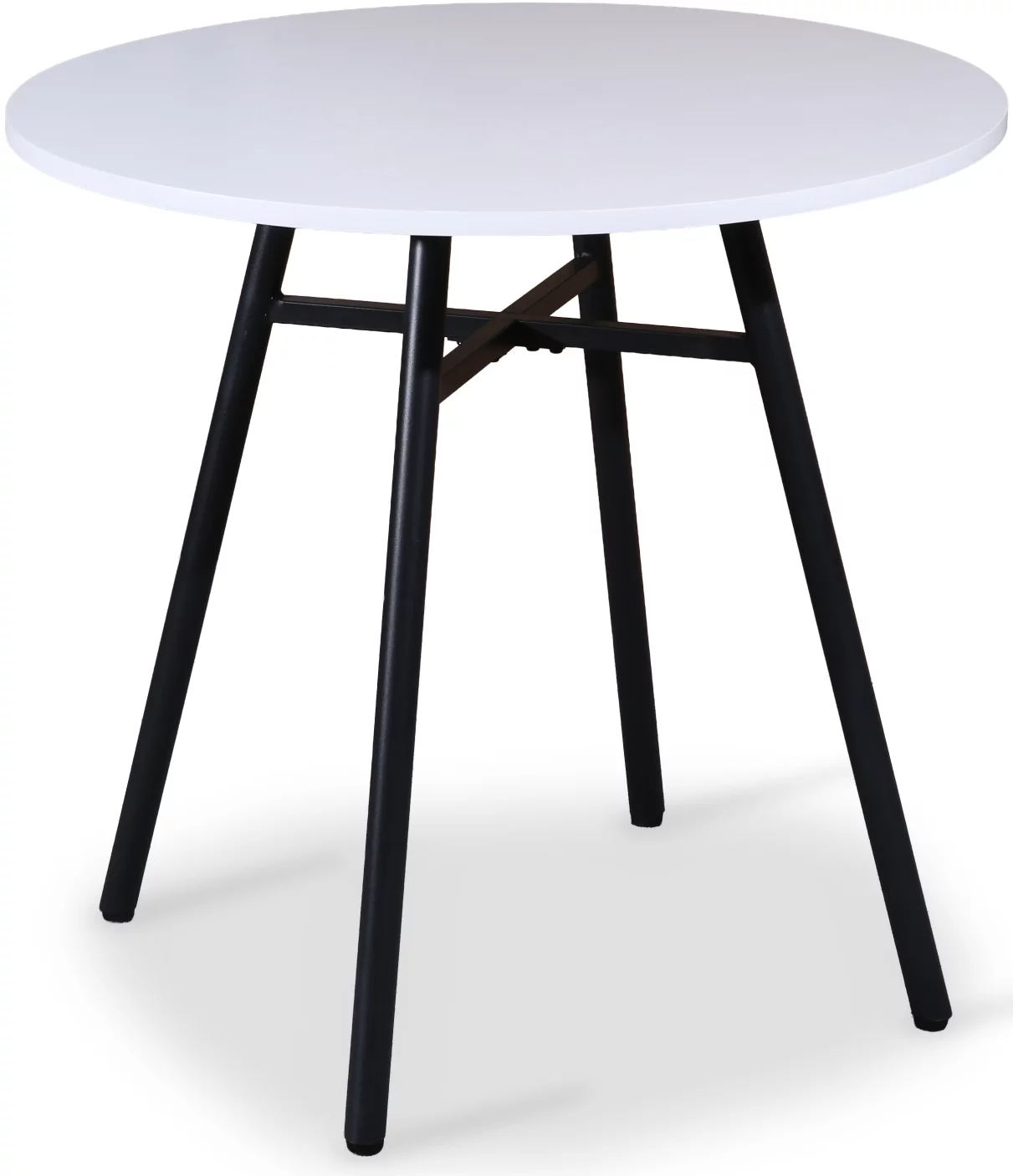 Стіл обідній 80, White top black base