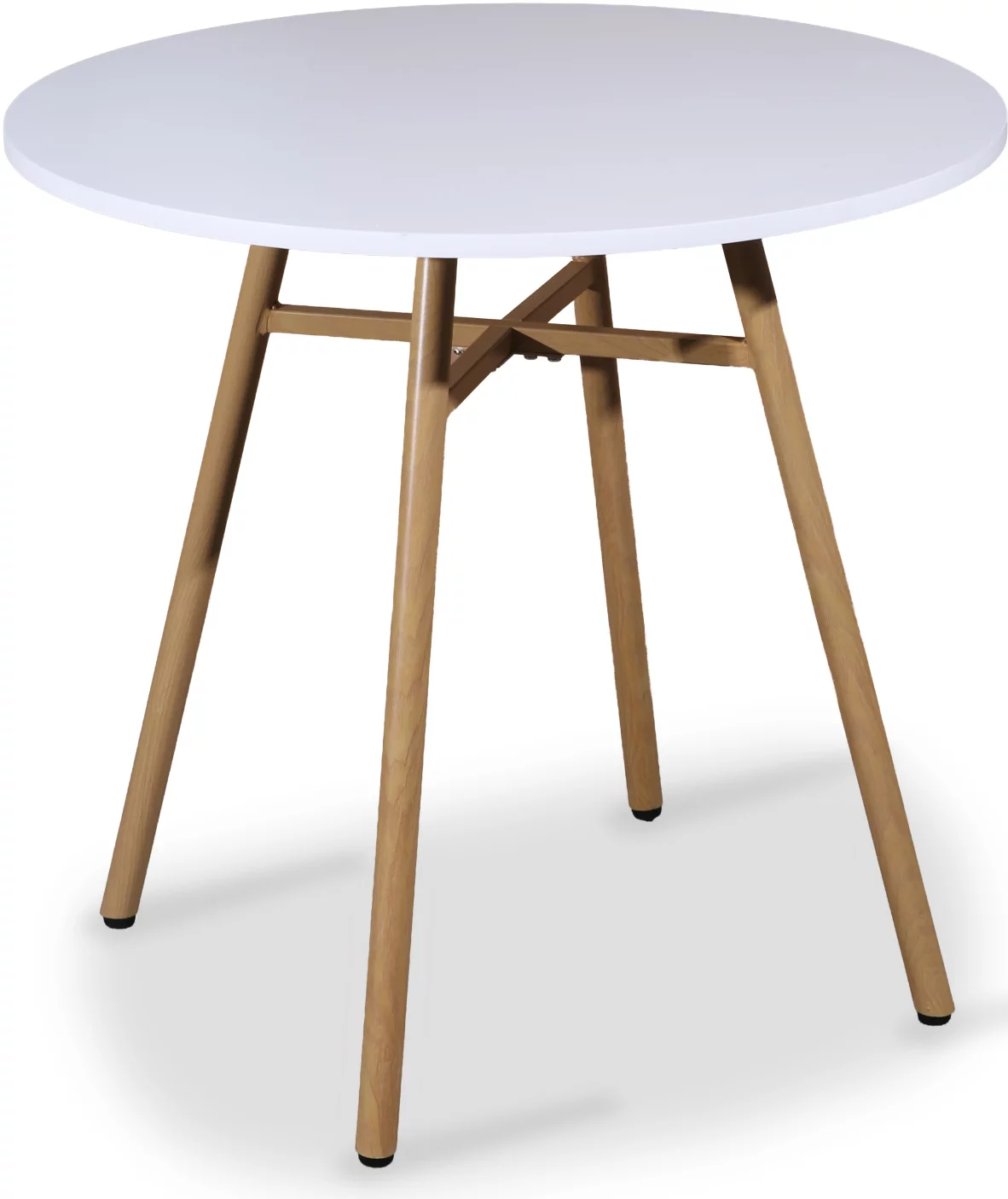 Стіл обідній 80, White top light oak fusion