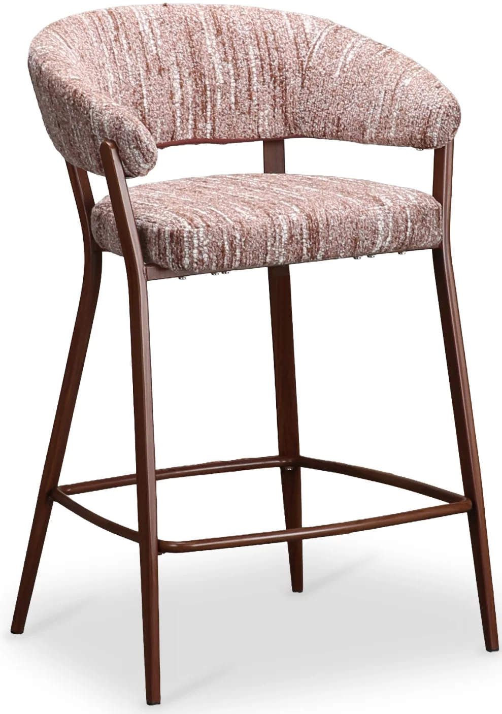 Барний стілець , Coffee tweed walnut metal fusion