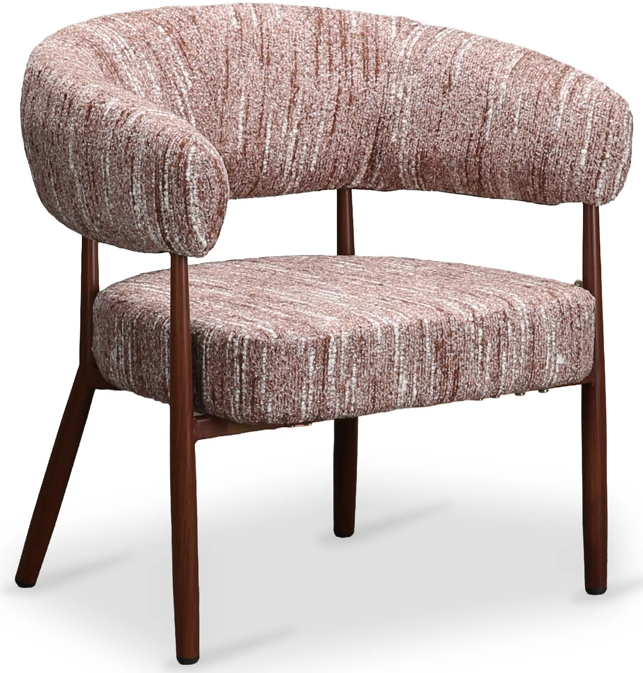 Крісло , Coffee tweed walnut metal fusion