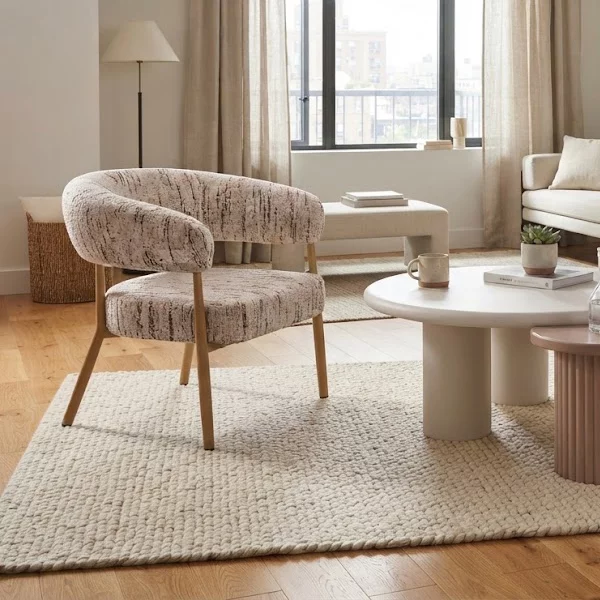 Крісло , Milk mousse light oak fusion