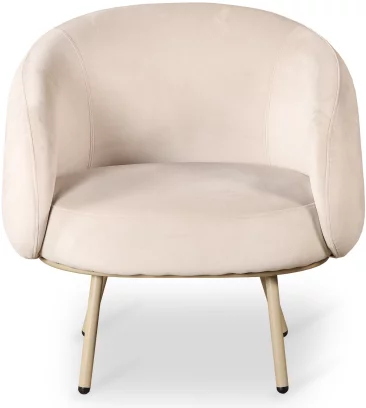 Крісло , Greek marble velvet beige base